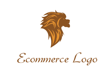 side profile lion head logo