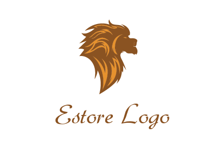 side profile lion head logo