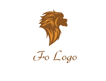 side profile lion head logo