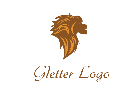 side profile lion head logo