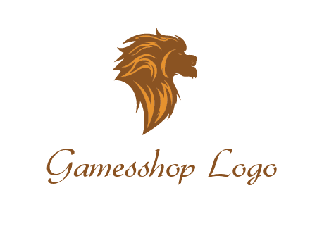 side profile lion head logo