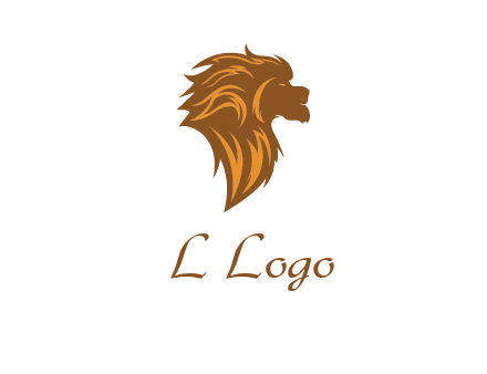 side profile lion head logo