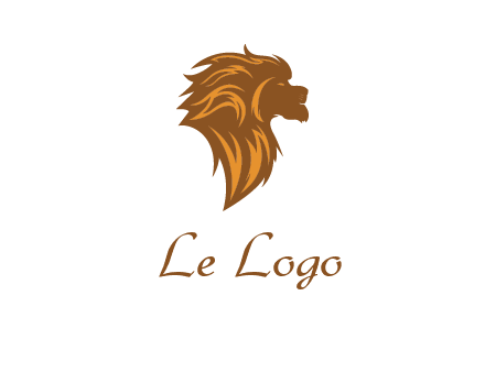 side profile lion head logo