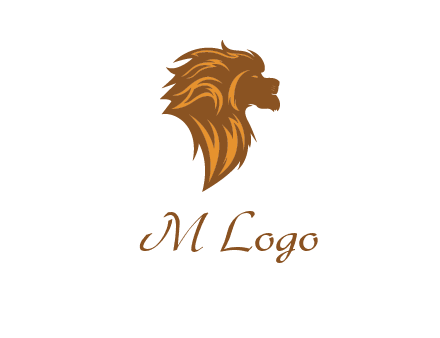 side profile lion head logo