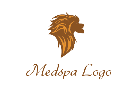 side profile lion head logo