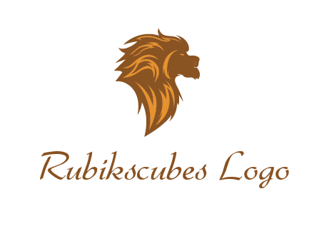 side profile lion head logo