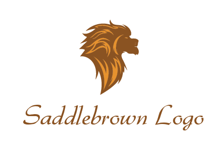 side profile lion head logo