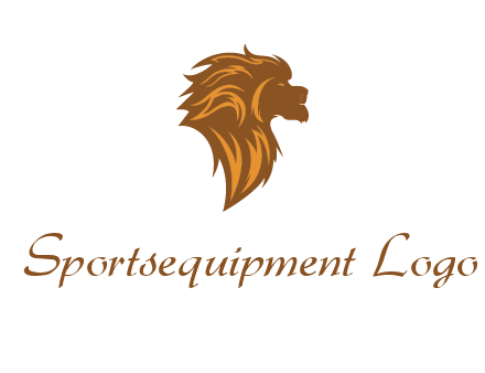 side profile lion head logo