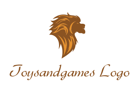 side profile lion head logo