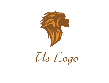 side profile lion head logo