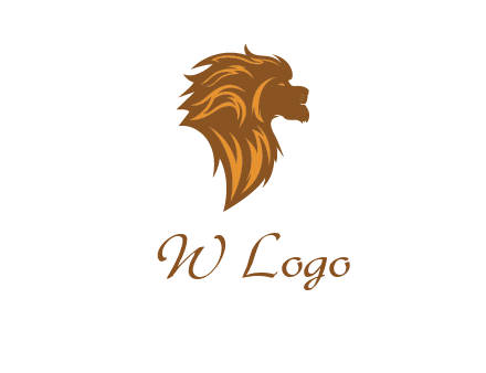 side profile lion head logo