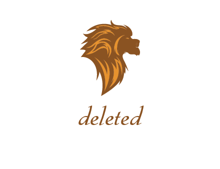 side profile lion head logo