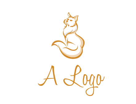 Persian cat pet logo