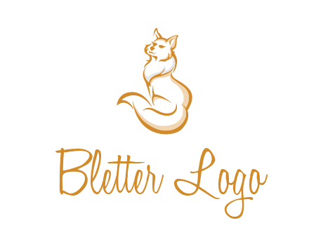 Persian cat pet logo