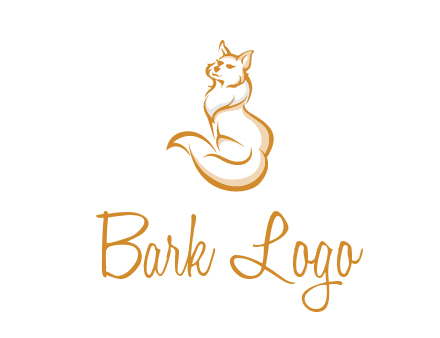 Persian cat pet logo