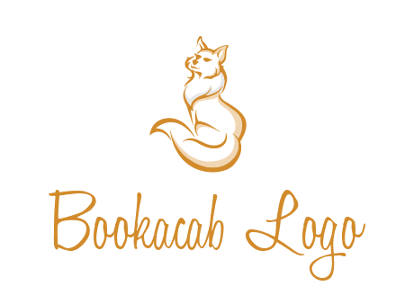 Persian cat pet logo