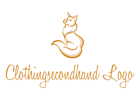 Persian cat pet logo