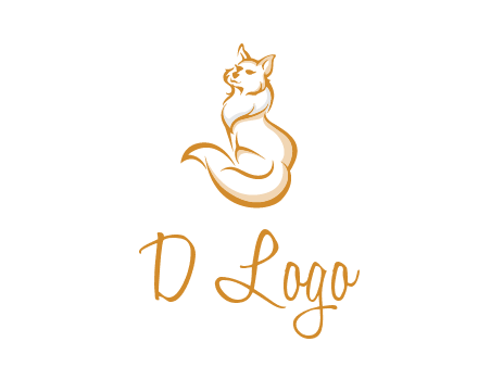 Persian cat pet logo