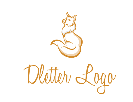 Persian cat pet logo