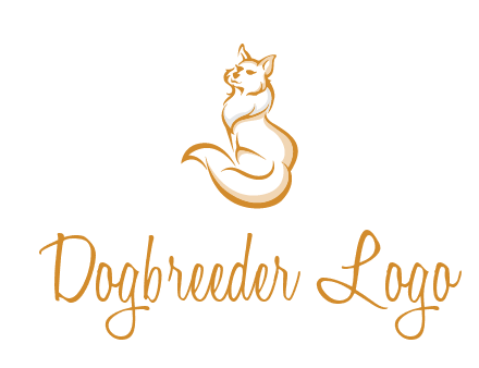 Persian cat pet logo