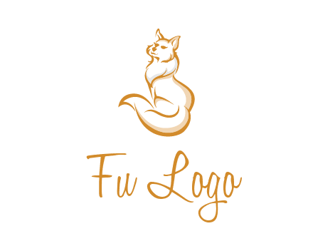 Persian cat pet logo