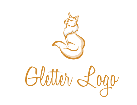 Persian cat pet logo