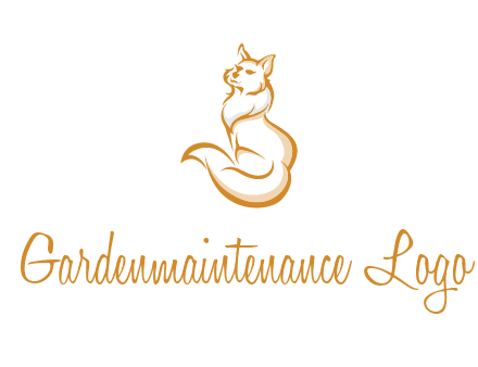 Persian cat pet logo