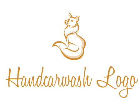 Persian cat pet logo