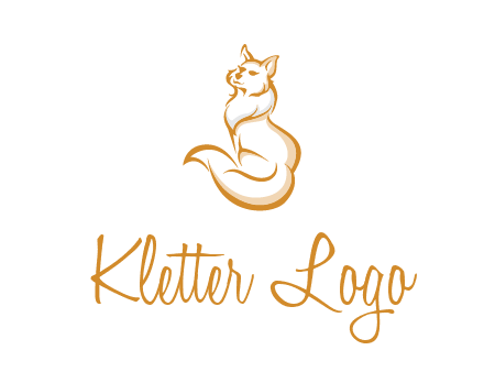 Persian cat pet logo