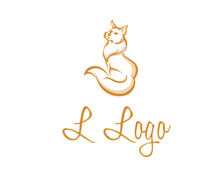 Persian cat pet logo