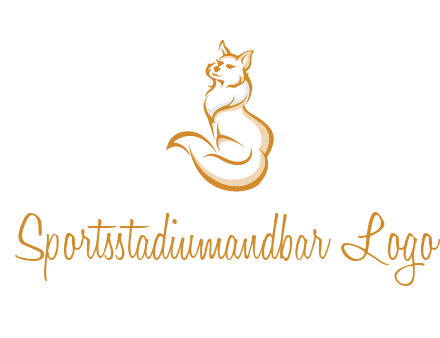 Persian cat pet logo