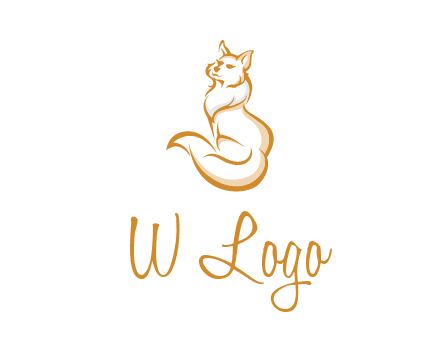 Persian cat pet logo