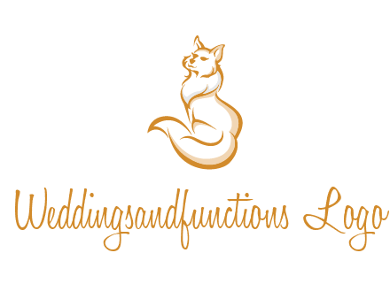 Persian cat pet logo