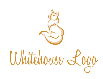 Persian cat pet logo