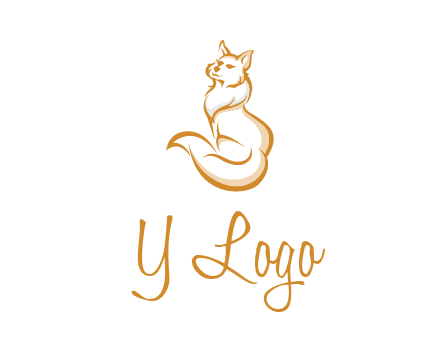 Persian cat pet logo