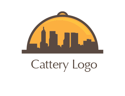 skyline covered with lid catering logo