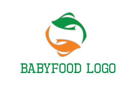 yin yang gold fish logo