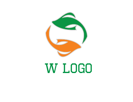 yin yang gold fish logo