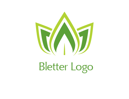 broad pointy leaves logo