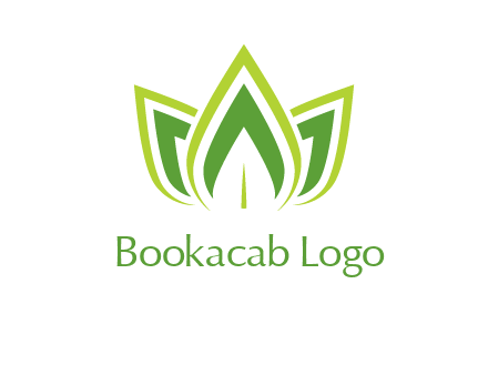 broad pointy leaves logo