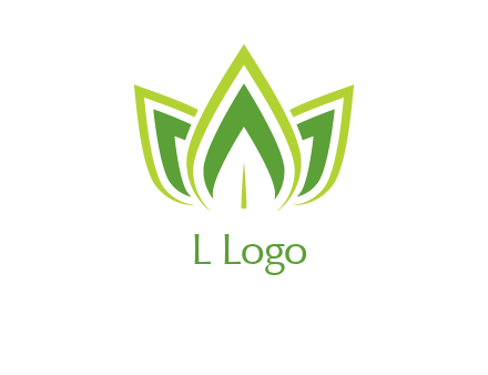 broad pointy leaves logo