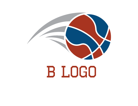 basketball in the air sports logo