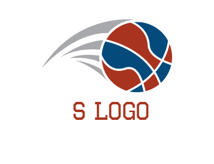 basketball in the air sports logo