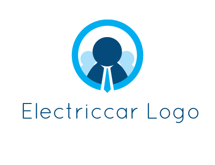 round figure man in circle logo