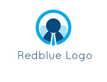 round figure man in circle logo