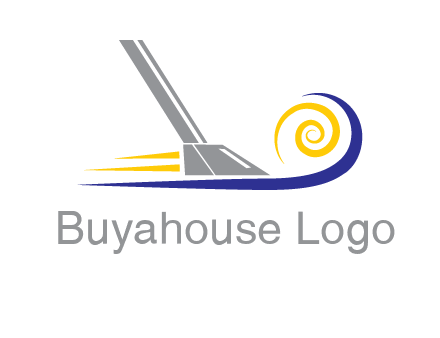 vacuum cleaner with swirl logo