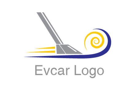 vacuum cleaner with swirl logo