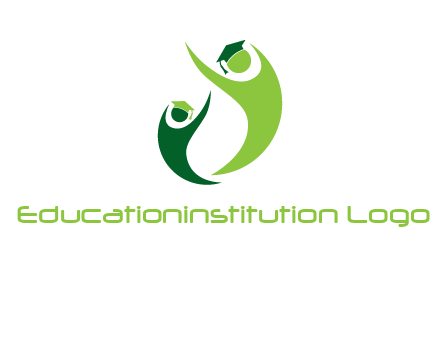 people icons wearing scholarship foundation logo