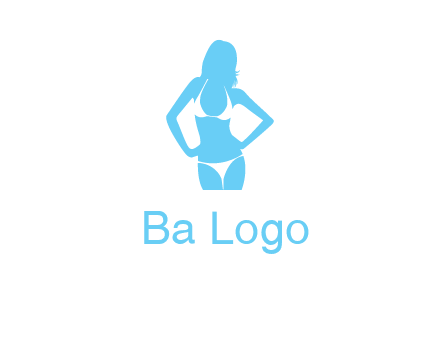 woman wearing bikini massage logo