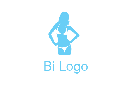 woman wearing bikini massage logo